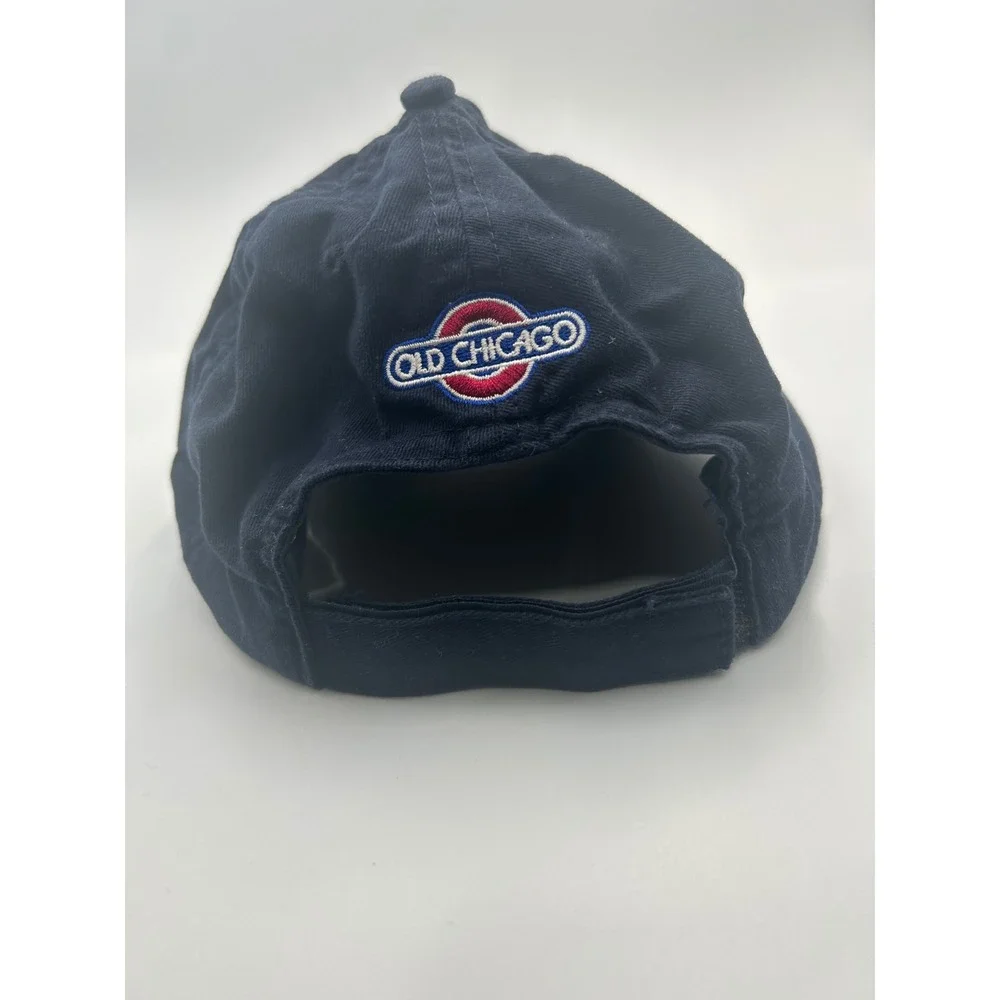 Old Chicago World Beer Tour Navy Blue Baseball Cap Hat Adjustable B918